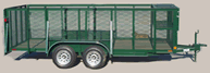 Tandem Axle 4' Mesh Sides Landscape Trailer